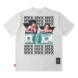 Men T Shirt Short Sleeve T-shirt Men and Women Couple Retro Loose Couple Hip Hop