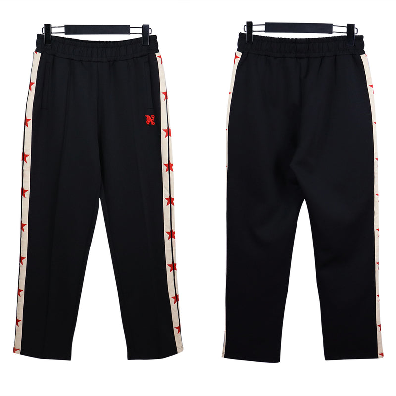Palm Angle Pants Palm Angels Letter Embroidery XINGX Side Stripe Casual Trousers for Men and Women