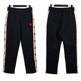 Palm Angle Pants Palm Angels Letter Embroidery XINGX Side Stripe Casual Trousers for Men and Women