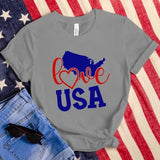 Women's Independence Day T Shirt round Neck Short Sleeve T-shirt Women's Top