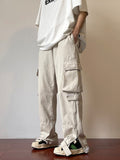 Men Sweatpants Men's Summer Pants Hiphop Leg Zipper Straight