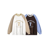 Unisex Hoodie Retro College Style Student Casual Sweatshirt Male and Female
