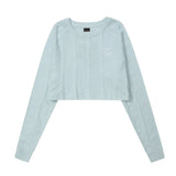 Women Sweater Short Cable-Knit Sweater Women's Autumn Loose round Neck