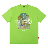 Men T Shirt Angel Print Short Sleeve T-shirt Men Couple Loose Fashion Brand