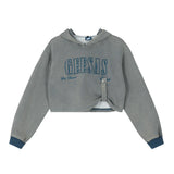 Women Hoodie Cropped Hoodie Girls Casual Sports Hoodie