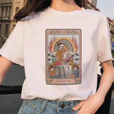 Women's Tarot Card Flower Funny Time Ladies Cartoon Fashion