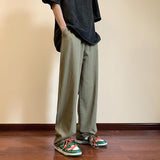 Men Sweatpants Draping Pants Men's Summer Straight Casual Pants Design Sense