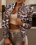 Plaid Trench Coat Autumn and Winter Zipper Decoration Long Sleeve Cardigan Jacket