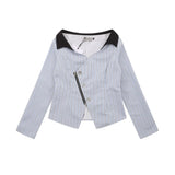Women Long Sleeve Shirt Women's Fall Color-Blocking Slim Fit