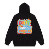 Men Hoodie Letter Hooded Sweater Men Loose Casual Long Sleeves Sports