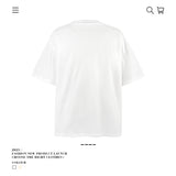 American vintage street T-shirt hand-painted character print men's summer loose half-sleeves