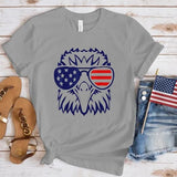 Women's Independence Day T Shirt round Neck Short Sleeve T-shirt Women's Top