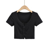Women T-shirt Short Sleeve T-shirt Top Women's Summer round Neck