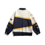 Unisex Jacket Fall Color-Blocking Lettered Casual Jacket Women's Clothing