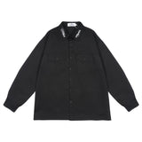 Men Long Sleeve T Shirt Men's Embroidered Letter Long Sleeve Shirt Shirt Coat