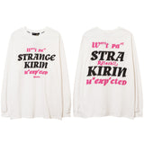 Men Long Sleeve Shirt Printed Long Sleeve T-shirt Men's Women's Pullover Couple