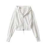 Women T-shirt Autumn Leisure Minimalist Hooded Sweater Women's Loose Long Sleeve