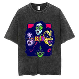 KISS Rock Band Graphic T-shirt Gothic Fashion