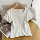 Women T-Shirt T-shirt Short Sleeve Women's Summer Short Half Sleeve Top