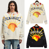 Palm Angle Sweatshirt Palm Angels Letter Printing Long Sleeve Crew Neck Sweater Men and Women