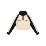 Women Sweater Splicing Knitwear Women's Autumn Leisure Long Sleeve