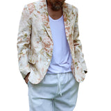 Men's Suits Vests Men's Casual Fashion Printing Suit