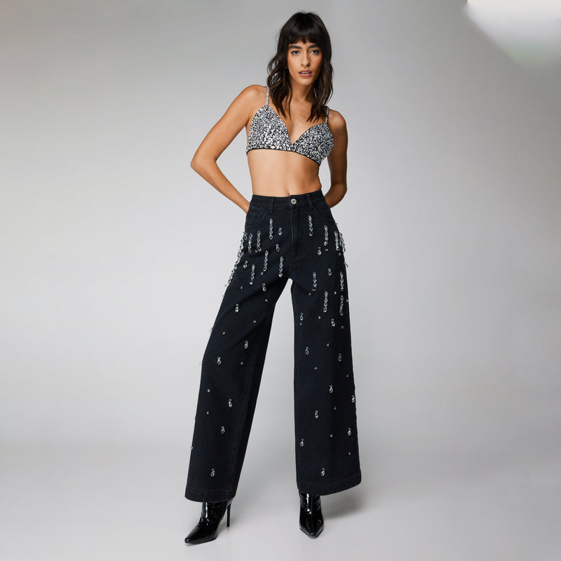 Women Cargo Pants Spring Women's Clothes Straight Jeans