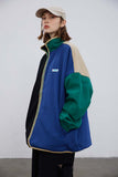 Unisex Jacket Fall Color-Blocking Reversible Jacket