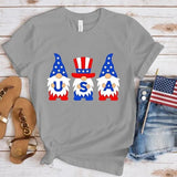 Women's Independence Day T Shirt round Neck Short Sleeve T-shirt Women's Top