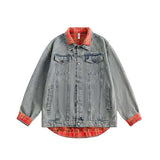 Unisex Jacket Autumn Contrast Colors False-Two-Piece Coat Women's Clothing
