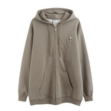 Men Hoodie Hooded Cardigan Sweater Coat