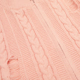 Women Sweater Short Knitted Open XINGX Zip Autumn Sweater Coat