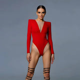 Women Jumpsuit Mesh Fashion Long Sleeve Jumpsuit
