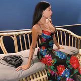 Women Desses Printing Slip Dress Beach Dress