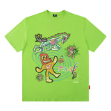 Men T Shirt T-shirt Men's and Women's National Fashion Brand Loose Short Sleeve Couple