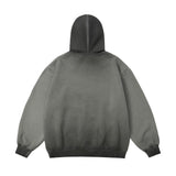 Men Hoodie Gradient Inkjet Printed Hoodie Oil Painting Loose
