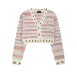 Women Sweater V-neck Sweater Women's Spring Autumn Short Sweater