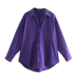 Women T-Shirt Spring Loose Casual Shirt Long Sleeve