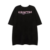 Men T Shirt Vintage Portrait Printing Printed Short Sleeve T-shirt for Men and Women Couple