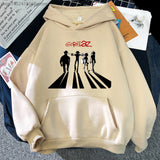 Gorillaz Print Hoodies MenWomen Streetwear Music Band Sweats