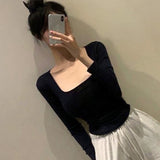 Women Long Sleeve Shirt Women's Tight Slimming Long Sleeve Top