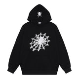 Men Hoodie Printed Pullover Sweatshirt Relaxed-Fit Hoodie Top Spring and Autumn Men