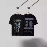 Men T-shirts Travis Scott Cactus Jack x Utopia Tour Utopia Joint Tiger Head Short Sleeve T-Shirt