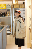 Unisex Jacket Autumn Zipper Contrast Color Jacket Coat Women's Clothing