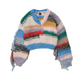 Women Sweater Long Sleeve Sweater Women's Autumn Loose Short