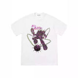 Mens T-shirts 21FW Spikes tee nail print T-shirt cotton bottoming shirt loose