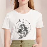 New T-shirt female Mermaid Printed Harajuku T shirt Women