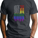 Gay Day Rainbow pure cotton men's Tshirt comfort