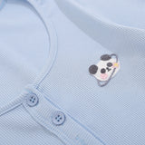 Women Long Sleeve T-Shirt Long Sleeve T-shirt Women's Spring and Autumn Button