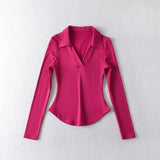 Women T-Shirt Spring T-shirt Women's Long-Sleeved Bottoming Shirt Top